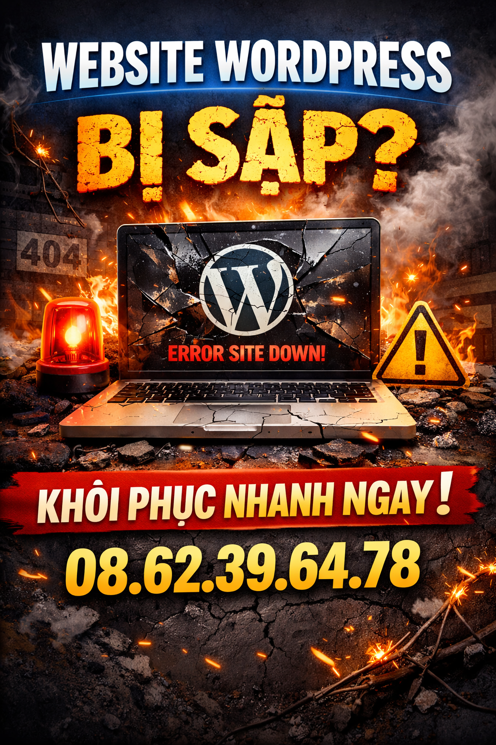 Website WordPress Bị Sập