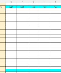 Alternative view of File Excel Tiết Kiệm Tiền Du Lịch Cho Con 2026–2034